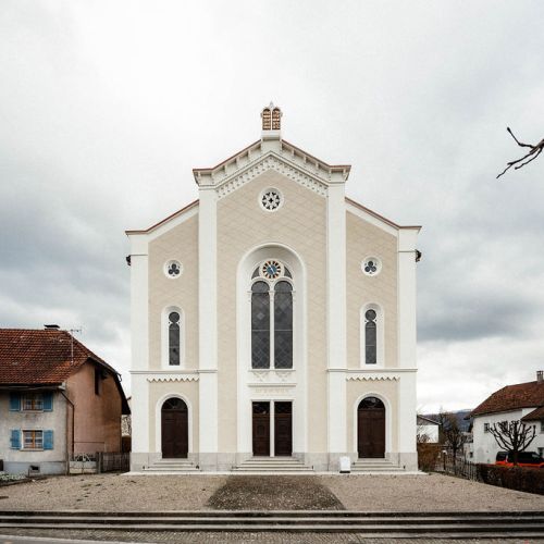Fassadenrenovation Synagoge Lengnau durch Meier Schmocker AG