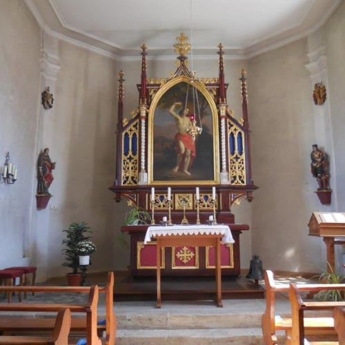 Innere Gipser- und Malerarbeiten in der Klosterkirche in Tegerfelden durch Meier Schmocker AG